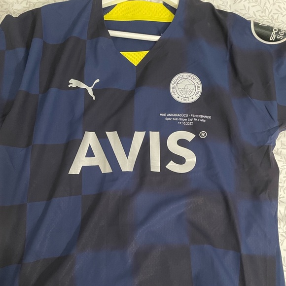 Match Worn Autograph İsmail Yüksek  Fenerbahçe Jersey